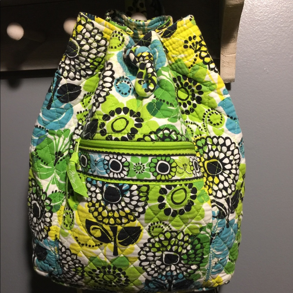 Vera Bradley “Limes Up” Drawstring Backpack